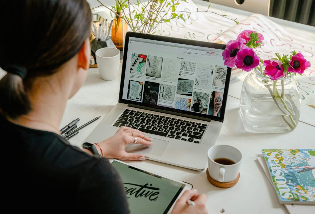 Crafting a compelling Google Ads copy on a laptop screen. Learn CAS's strategies for crafting a copy of Google Ads that drives conversions.
